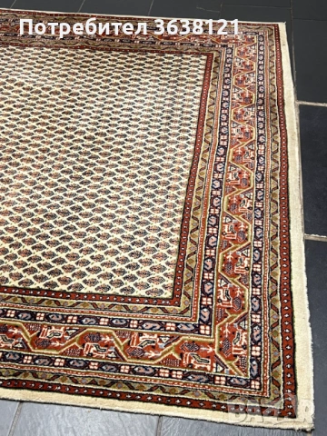 Сароу Мир - Килим 235 /170 см ръчно изработен уникален, снимка 3 - Килими - 53930332