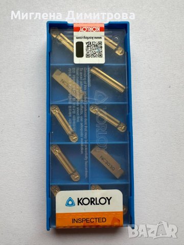 Комплект 10 броя стругарски пластини KORLOY MGMN400-М, снимка 1 - Други инструменти - 45539391