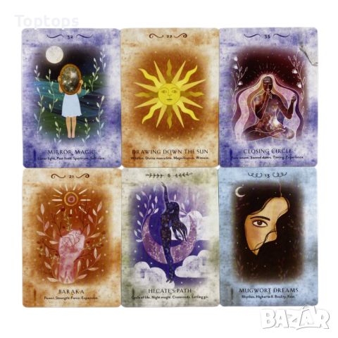 Оракули: Pure Magic Oracle & Green Witch Oracle & Harry Potter Magical, снимка 5 - Карти за игра - 34112010