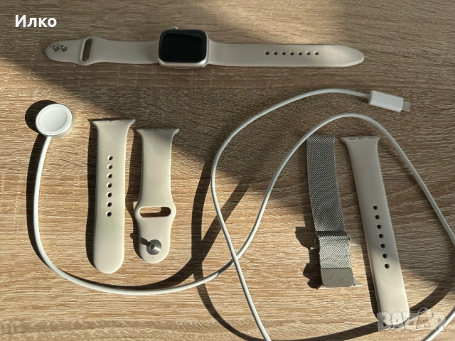 Apple Watch 8 series Starlight Aluminum Case, снимка 8 - Смарт гривни - 53833854
