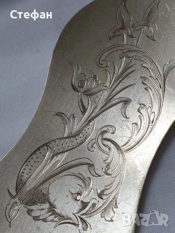 Посребрена лопатка, снимка 3 - Антикварни и старинни предмети - 51557022