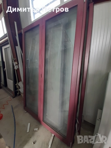 Алуминиева врата двукрила, снимка 2 - Дограми - 51546416