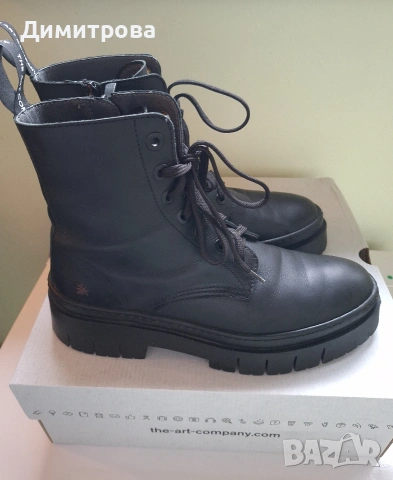 Дамски боти Art и Rieker естествена кожа 