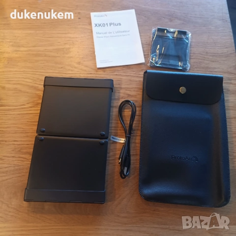 Сгъваема безжична Bluetooth клавиатура AZERTY, с подсветка и цифров блок, снимка 9 - Клавиатури и мишки - 53073469