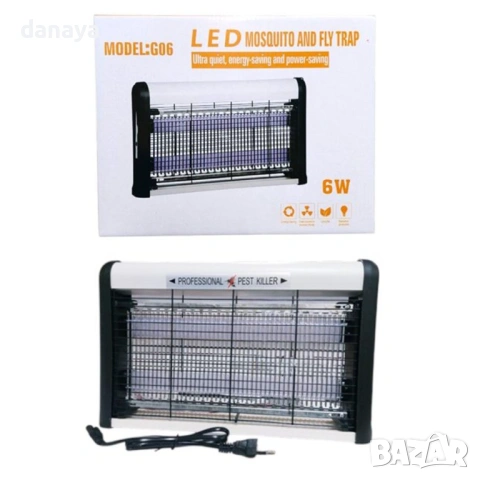 6422 LED лампа против комари и насекоми – 6W и 10W, снимка 5 - Други - 53569413