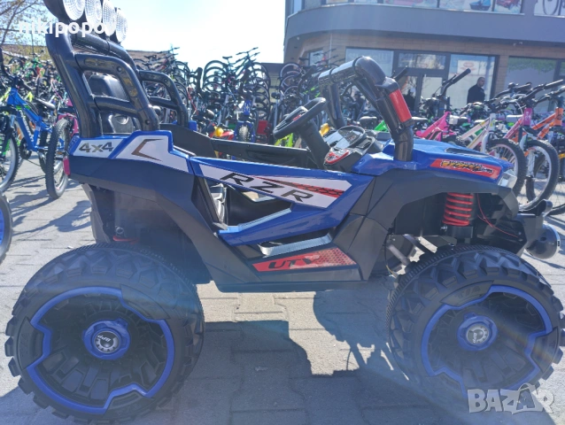 SAFARI двуместен акумулаторен джип JAKARTA 4x4 син, снимка 3 - Детски велосипеди, триколки и коли - 53569401