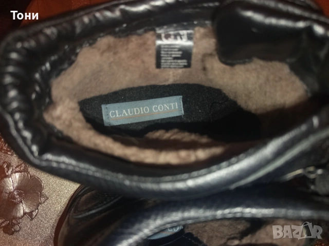 CLAUDIO CONTI Оригинал Нови Италиански Мъжки Боти Изцяло от Естествена Кожа 45, снимка 14 - Мъжки боти - 53624820