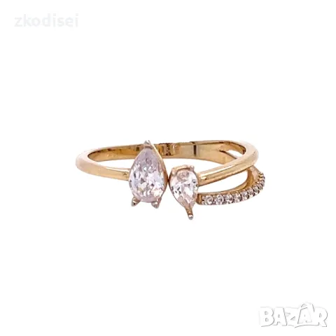 Златен дамски пръстен 2,59гр. размер:59 14кр. проба:585 модел:786-5