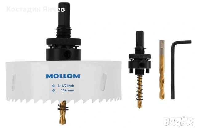 Боркорона Mollom 4 1/2 inch 114 mm, снимка 6 - Диамантени и режещи инструменти - 54166092