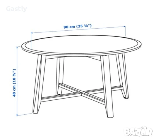 Холна маса KRAGSTA - IKEA, снимка 6 - Маси - 51391407