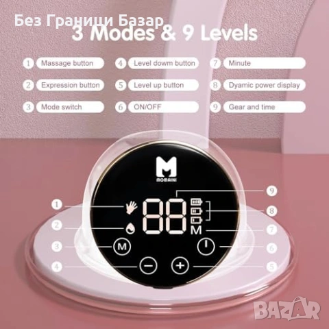 Нова тиха Електрическа помпа за кърма безжична LED 2 броя в комплекта, снимка 2 - Помпи за кърма - 53834177