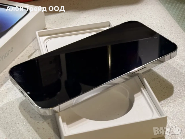 Phone 14 Pro Max 256GB Silver (Бял) - 87% Батерия, Отличен., снимка 3 - Apple iPhone - 53718687