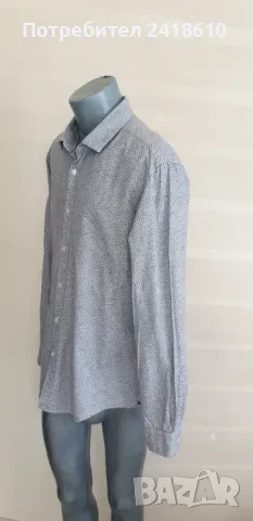 Hugo Boss Rikki Slim Fit Cotton Bamboo Mens Size XL  ОРИГИНАЛ! Мъжка Риза!, снимка 7 - Ризи - 50168662