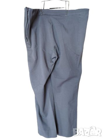Дамски ежедневен панталон H&M, 94% памук, 6% еластан, Светлосив, 46, снимка 2 - Панталони - 45683452