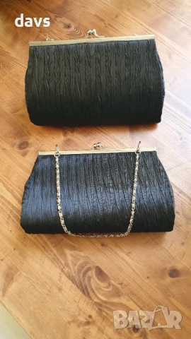 Черна чанта Клъч - Нова - 6 броя, снимка 6 - Чанти - 50802718