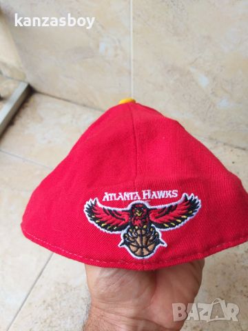 REEBOK ATLANTA HAWKS  STRETCH FIT VINTAGE CAP - страхотна колекционерска шапка , снимка 5 - Шапки - 46247790