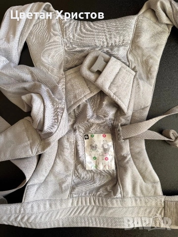 Ергономична раница Ergobaby - Embrace Soft Air Mesh, Soft Grey 3-12kg, снимка 5 - Кенгура и ранички - 53437203