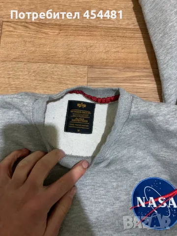 Alpha Industries NASA men’s shirt, снимка 2 - Блузи - 48005520