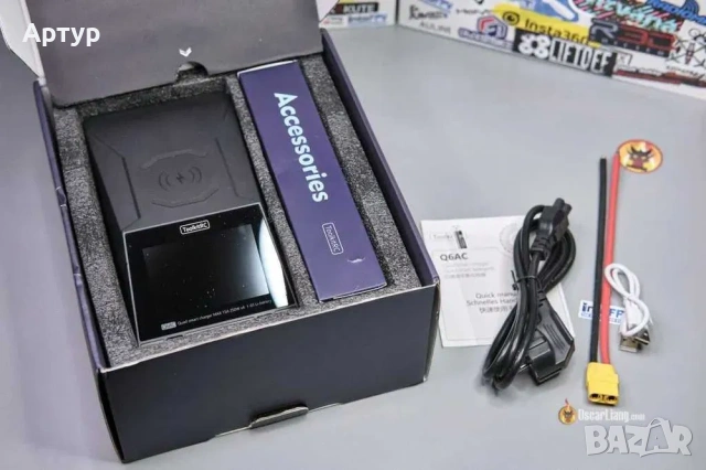 ToolkitRC Q6AC - четириканално универсално зарядно устройство, снимка 2 - Друга електроника - 53970777