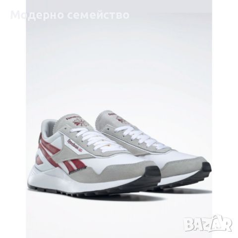 Мъжки маратонки reebok classic leather legacy az shoes white grey burgundy, снимка 1 - Маратонки - 46763836