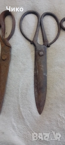 5бр старинни ковани ножици, снимка 4 - Антикварни и старинни предмети - 53061455