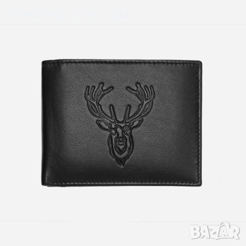  Кожен портфейл Friedrich с RIFD NFC защита и щампа на еленска глава , снимка 9 - Портфейли, портмонета - 53617278