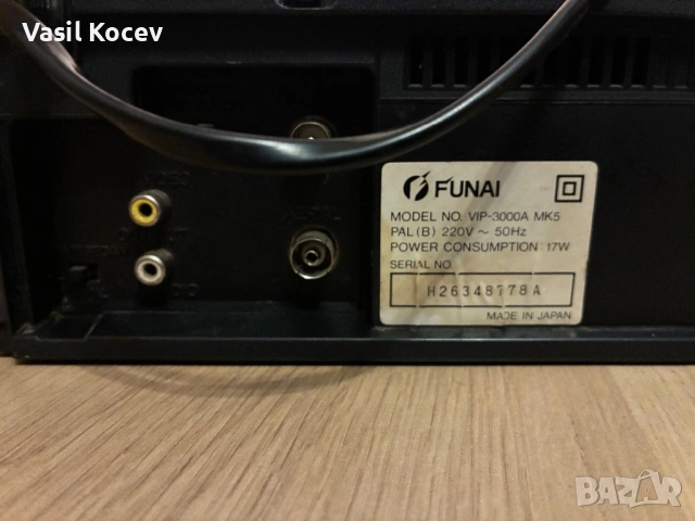 Видео Funai vip-3000A, снимка 2 - Плейъри, домашно кино, прожектори - 53066678