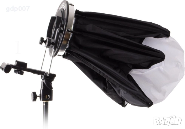 Бързоразгъваем шестоъгълен софтбокс 50 см. за репортажни светкавици, снимка 2 - Чанти, стативи, аксесоари - 51737659