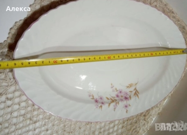 Български порцелан , снимка 2 - Чинии - 51931247