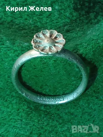 SPINNING Марков СРЕБЪРЕН ПРЪСТЕН СРЕБРО 925 с ЩЕМПЕЛ на БИЖУТЕРА БУТИКОВО БИЖУ РЪЧНА РАБОТА 38596, снимка 17 - Пръстени - 49153627