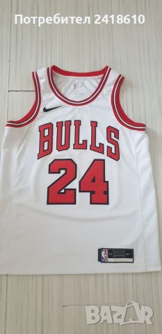 Nike NBA Chicago Bulls Lauri Markkanen #24 Mens Size 44 /S - M ОРИГИНАЛ! МЪЖКИ ПОТНИК!, снимка 1 - Спортни дрехи, екипи - 47346235