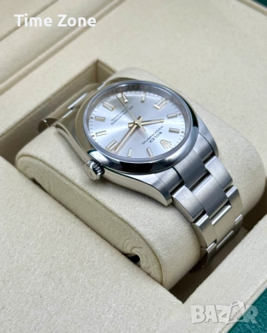 Rolex Oyster Perpetual 36mm Steel Silver Dial Automatic Дамски Различни Цветове, снимка 4 - Дамски - 54043698