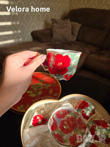 Сервиз за кафе/чай "Мак", снимка 3 - Сервизи - 53398248