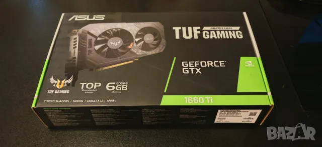 Продавам Перфектна Видео Карта Asus TUF Gaming GTX 1660TI 6Gb GDDR6X, снимка 1 - Видеокарти - 47244144