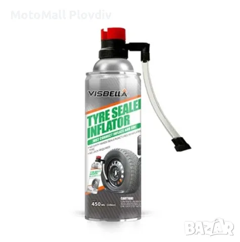 Спрей за спукани гуми-450мл.Мото мотор, снимка 2 - Аксесоари и консумативи - 49311671