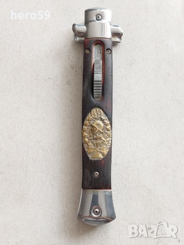 Немски автоматичен нож,автоматично отваряне и зтваряне., снимка 2 - Антикварни и старинни предмети - 45301551