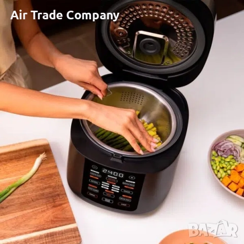 Мултикукър за бавно готвене Cosori CRC-R501-KEU, 5L, Черен, снимка 3 - Мултикукъри - 51674552