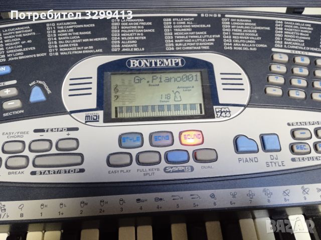 Синтезатор BONTEMPI PM 746, снимка 3 - Синтезатори - 45930725