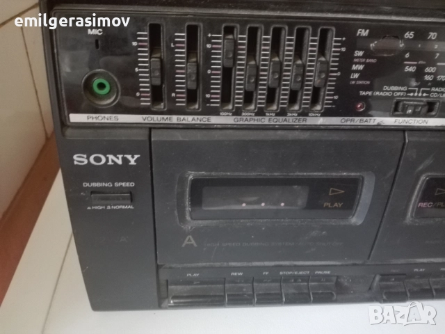 Радиокасетофони SHARP и SONY., снимка 10 - Радиокасетофони, транзистори - 52679785