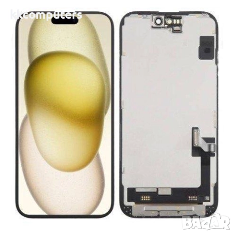 LCD Дисплей за iPhone 16 6.1 + Тъч скрийн / Черен / КЛАС B Баркод : 484281