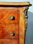 Скрин със 7 чекмеджета бронзов обков, флорална интарзия в стил ЛУИ XVI, снимка 5