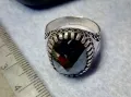 РАЗКОШЕН СКЪПОЦЕНЕН СРЕБЪРЕН ПРЪСТЕН СРЕБРО 925 с ОГРОМЕН БЛЕСТЯЩ ЮВЕЛИРНО ФАСЕТИРАН МАРКАЗИТ 27206, снимка 9