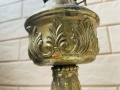 Красива голяма месингова лампа от Англия, снимка 14