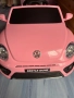 Розова детска акумулаторна Фолксваген количка, снимка 1