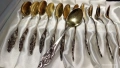 стари посребрени позлатени лъжички , снимка 2