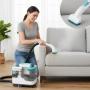 Портативна прахосмукачка с пара – 2 в 1 мокро и сухо почистване на мебели, дивани и килими, 1700W, снимка 1
