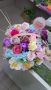 Букет от декоративни сапунени цветя рози орхидеи хортензии, снимка 7