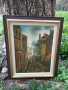 Красива Стара Картина Живопис Маслени Бои на Платно , снимка 2