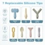 Комплект за орална моторна стимулация Joyreal, 7 сменяеми текстурирани глави, 4 режима на вибрация, снимка 3