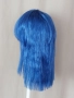 Синя и Неоново зелена перука с бретон , снимка 10